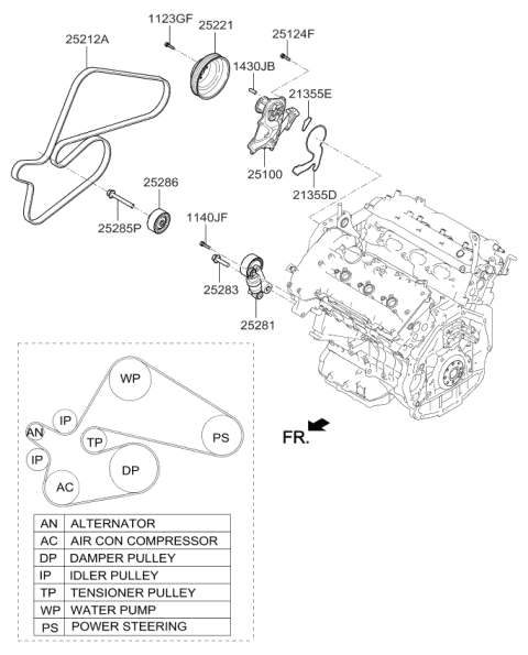 Coolant Pump - 2017 Kia Sedona