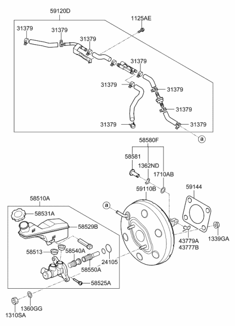 Brake Master Cylinder & Booster - 2016 Kia Sedona