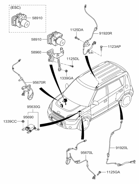 Hydraulic Module - 2012 Kia Soul