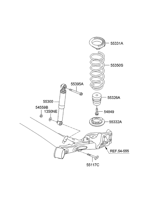 Rear Shock Absorber & Spring - 2012 Kia Soul