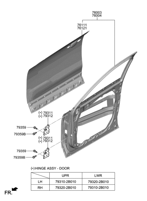 Front Door Panel - 2020 Kia Telluride