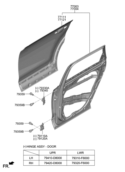 Rear Door Panel - 2020 Kia Telluride