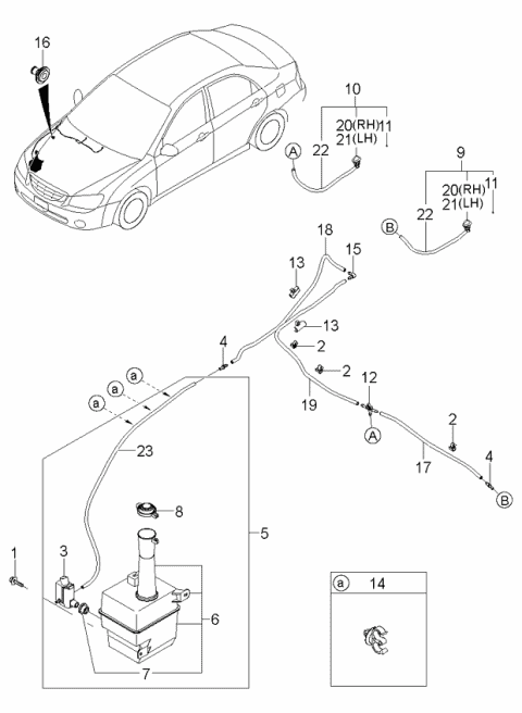 2006 kia spectra belt diagram