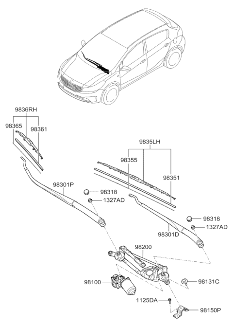 2017 kia forte wiper blade sizes