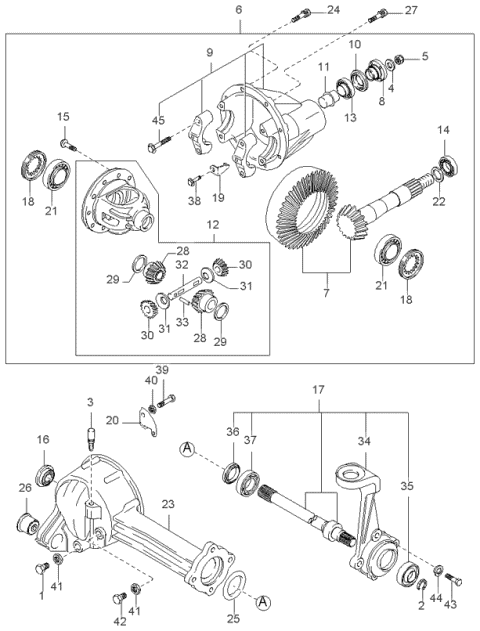 Differential-Front - 1997 Kia Sportage