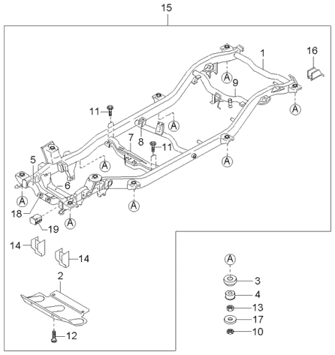 Main Frame - 2001 Kia Sportage