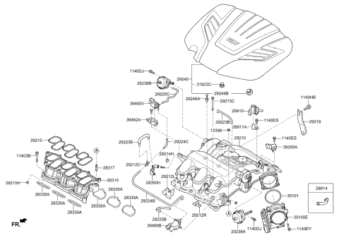 Intake Manifold - 2013 Kia Sorento