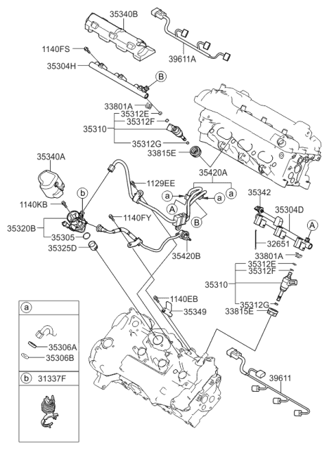 Throttle Body & Injector - 2014 Kia Sorento