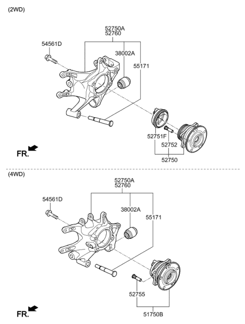 Rear Axle - 2014 Kia Sorento