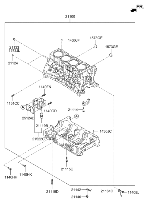 Cylinder Block - 2014 Kia Sorento