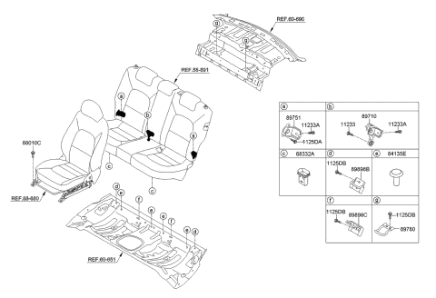 898621W000 Genuine Kia Bracket Assembly-Child Lower