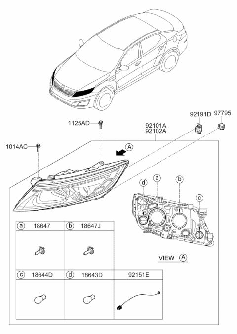 Kia Optima Parts Diagram