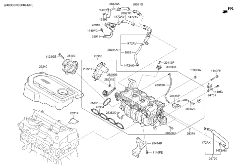 Intake Manifold - 2020 Kia Sportage