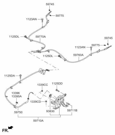 Parking Brake System - 2015 Kia Sportage