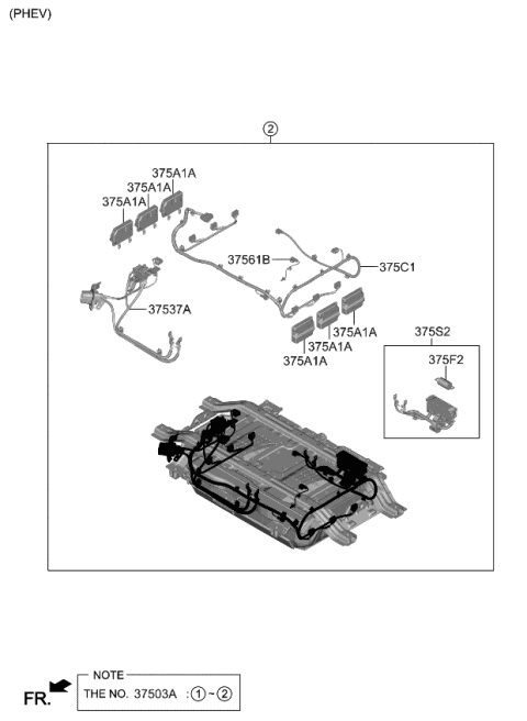 High Voltage Battery System 2020 Kia Niro