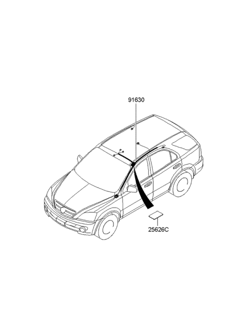 Miscellaneous Wiring - 2007 Kia Sorento