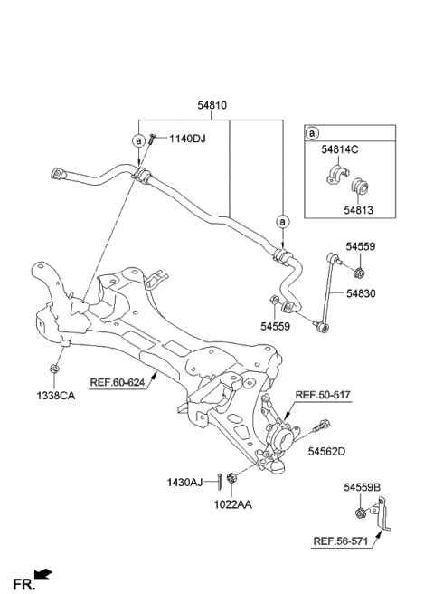 Front Suspension Control Arm - 2013 Kia Sportage