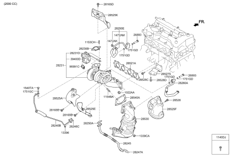 Exhaust Manifold - 2019 Kia Optima