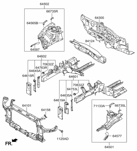 2016 kia forte radiator support