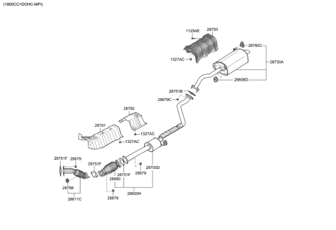 kia forte exhaust system