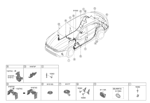 Wiring Harness-Floor - 2021 Kia K5