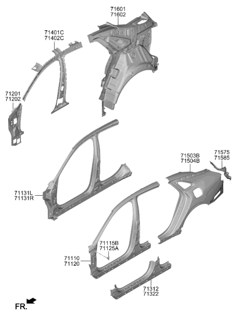 Side Body Panel - 2021 Kia K5