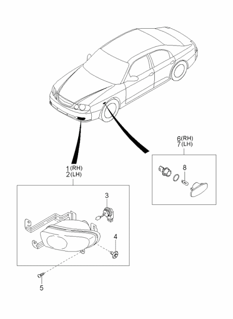 0K2N351515 Genuine Kia FASTENER