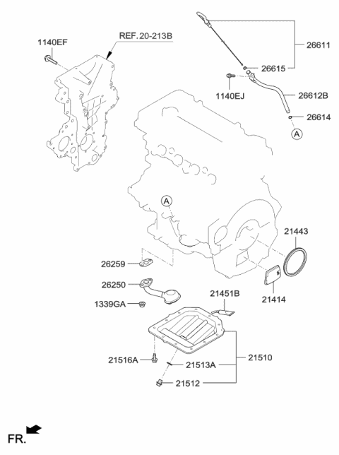 Belt Cover & Oil Pan - 2016 Kia Optima