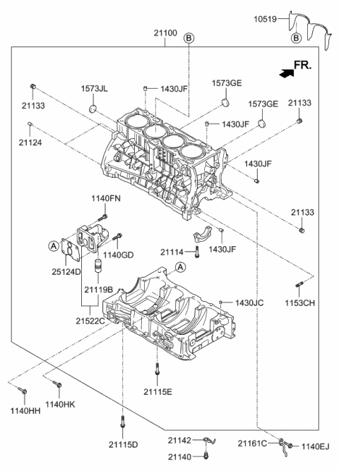 Cylinder Block - 2017 Kia Sportage