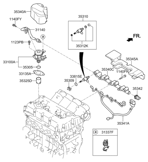 Throttle Body & Injector - 2017 Kia Sportage