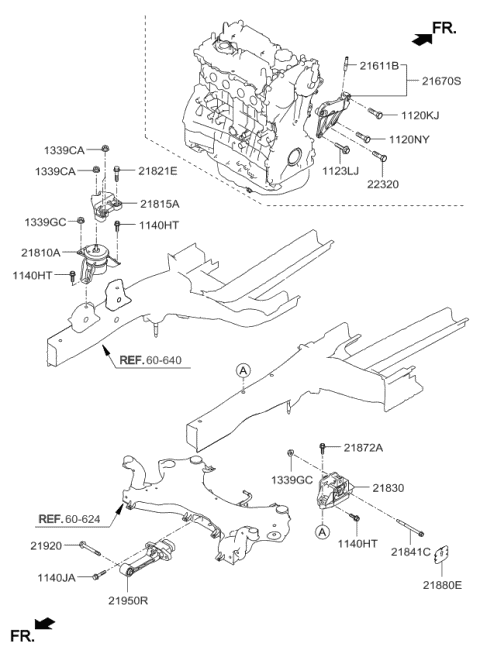 21810D9200 Genuine Kia Engine Mounting Bracket Assembly