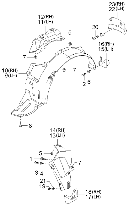 1249306203 Genuine Kia Screw-Tapping