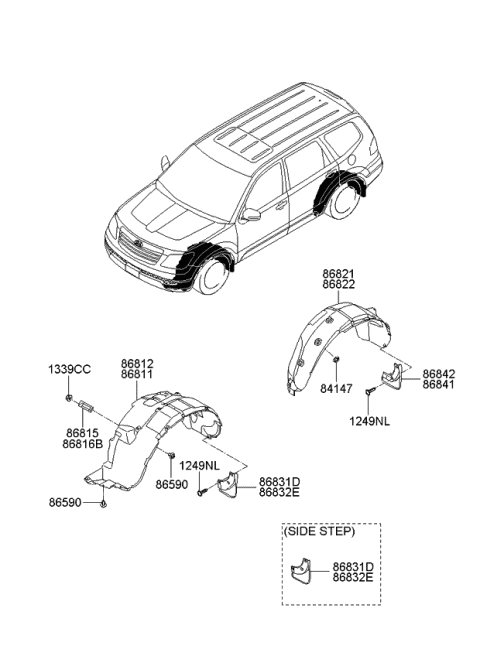 Wheel Guard - 2009 Kia Borrego