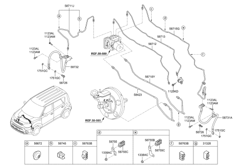 Brake Fluid Line - 2018 Kia Soul