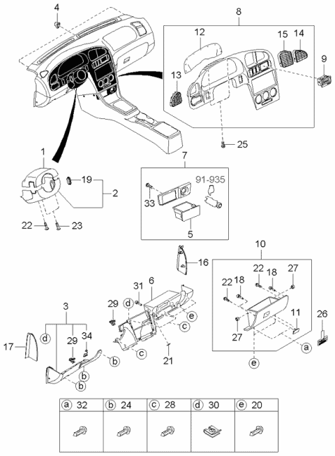 0K2N255420CD Genuine Kia Hood Assembly-Meter