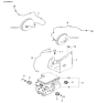 Diagram for Kia Sportage ABS Control Module - 0K08A43783A