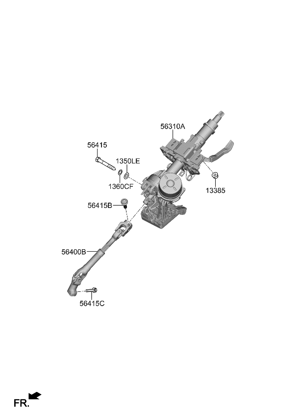 Kia 56310K0300 COLUMN ASSY-STEERING