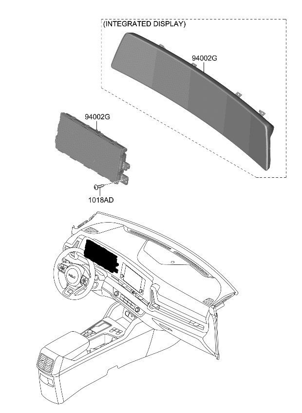 Kia 94013DW011 CLUSTER ASSY-INSTRUM