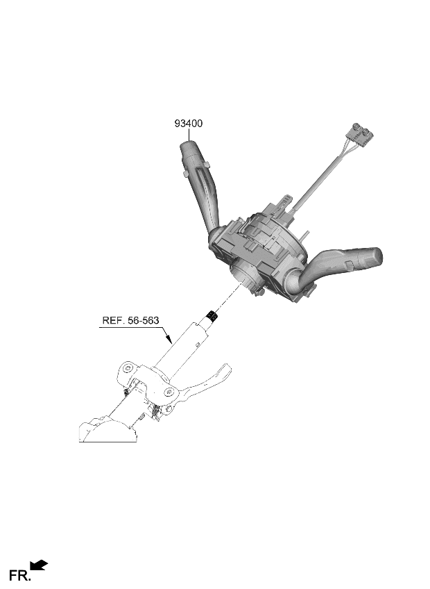 Kia 934C2P1555 SWITCH ASSY-MULTIFUN