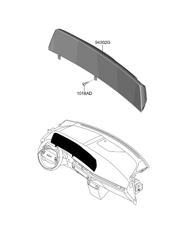 Kia 94003CV000 CLUSTER ASSY-INSTRUM