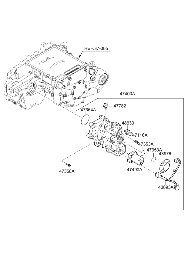 Kia 4749018000 ACTUATOR ASSY