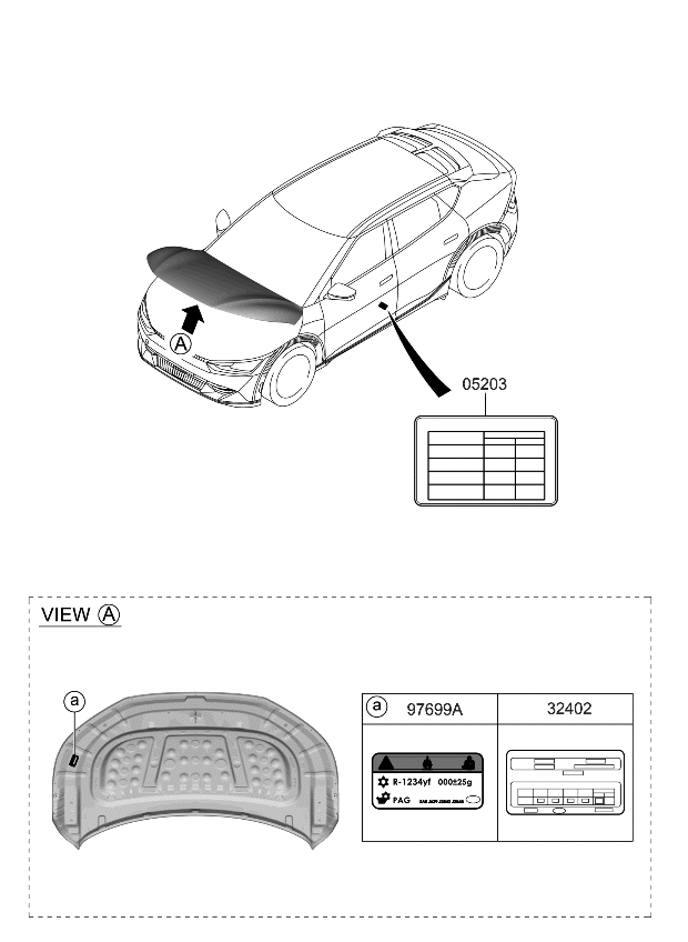 Kia 324101XEB0 LABEL-EMISSION