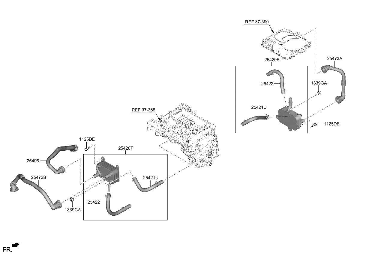 Kia 25477CV700 TUBE-RETURN