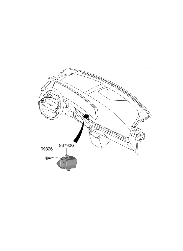 Kia 93790CV000 SWITCH ASSY-HAZARD W