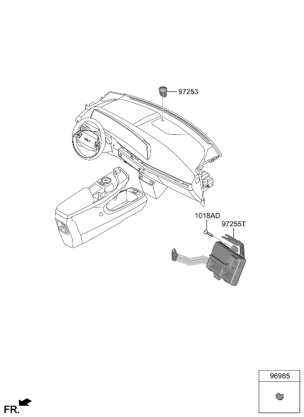 Kia 97255CV110 CONTROL ASSY