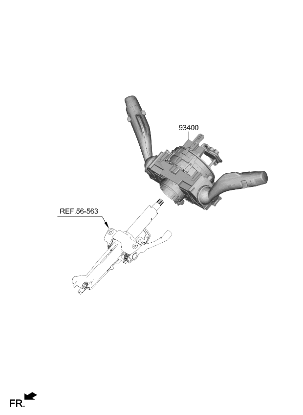 Kia 934B2CV550 SWITCH ASSY-MULTIFUN