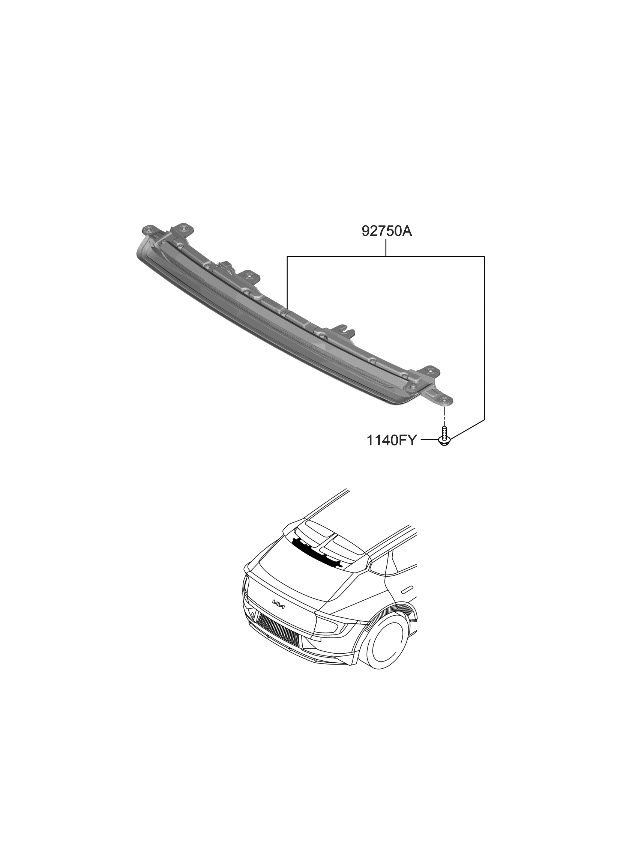 Kia 92700CV050 LAMP ASSY-HMS