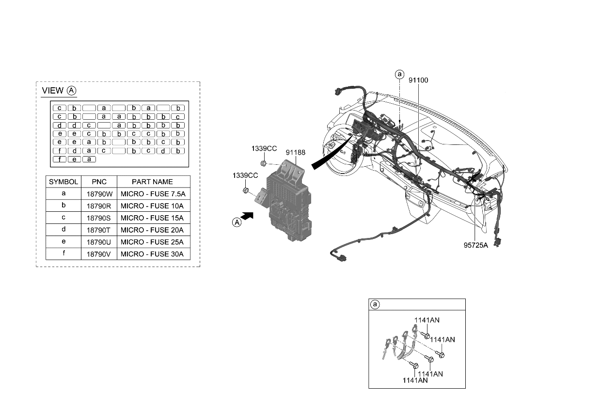 Kia 91120CV570 WIRING ASSY-MAIN