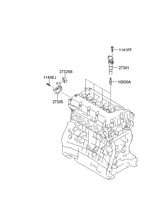 Kia 1885111060 PLUG ASSY-SPARK