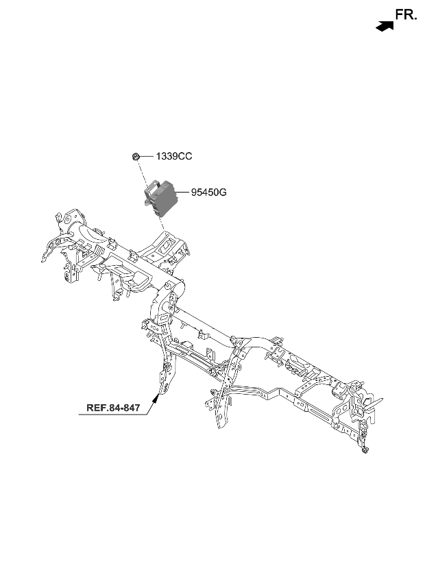 Kia 95450J5150 Unit Assembly-Tilt & Tel